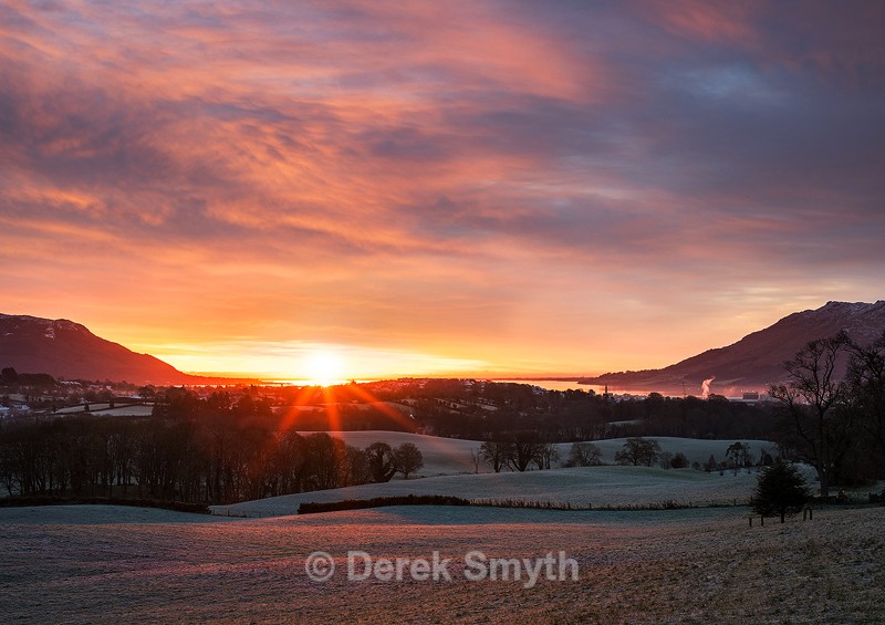 Winter Sunrise Over Carlingford Lough