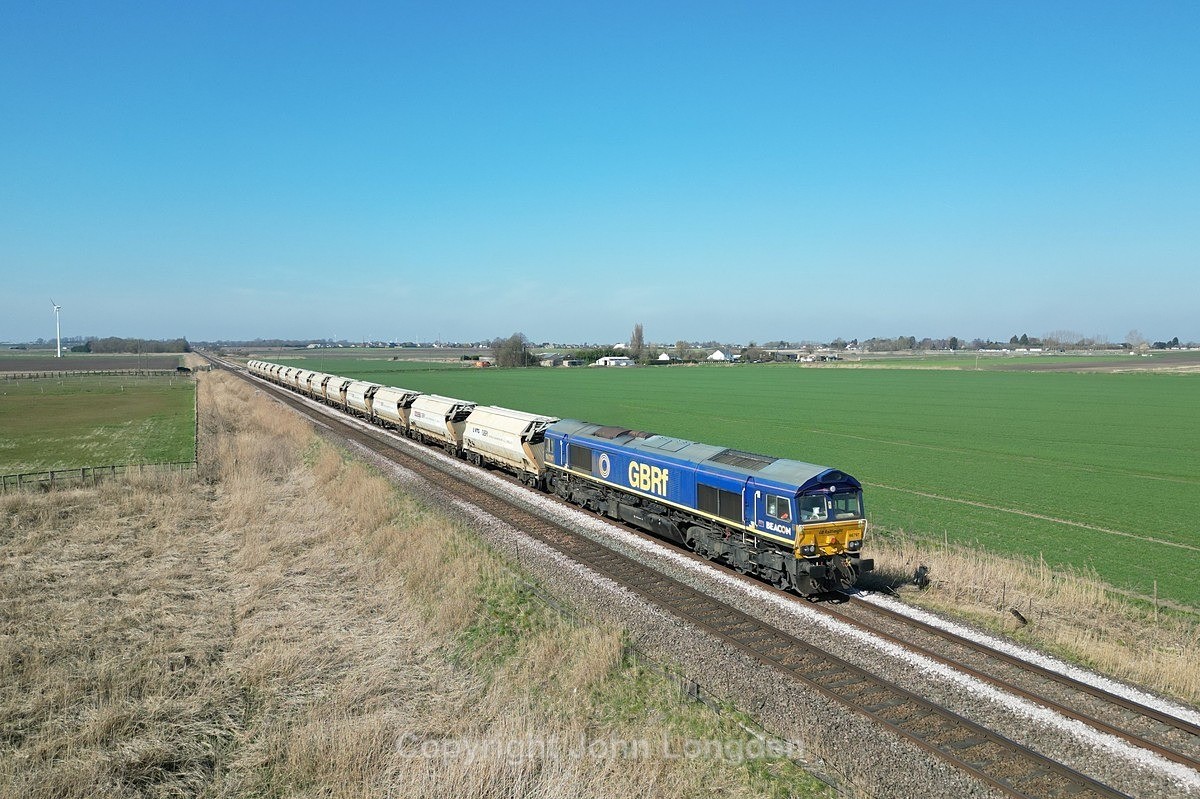 JL - 20.3.25 66797 4L76 VSTP Peterborough Yd - March Up Yd, Whittlesea - Latest shots