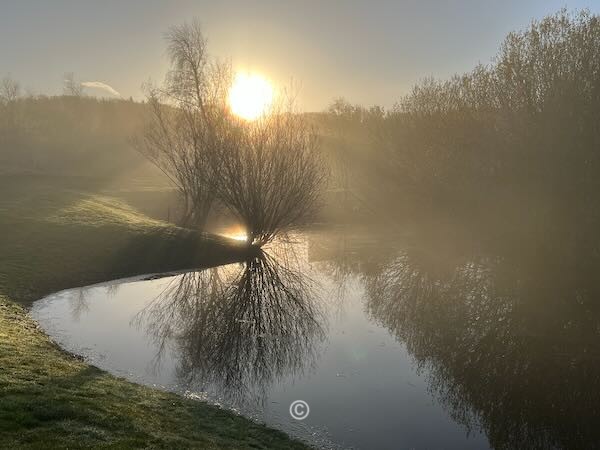 Mist on the Pond. - Paul Lawrie Golf Centre Devenick Course.
