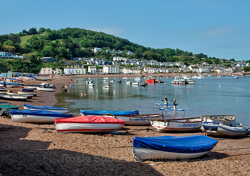 TS87 - View across Back Beach from Teignmouth to Shaldon - Greetings Cards Teignmouth and Shaldon