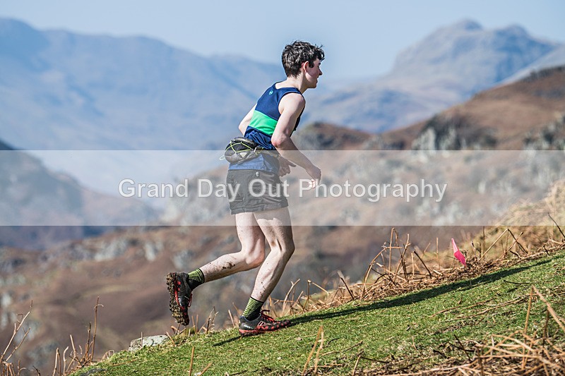 Elterwater-195 - Kendal Winter League Elterwater Under 15/17 Fell Races Sunday 9th March 2025