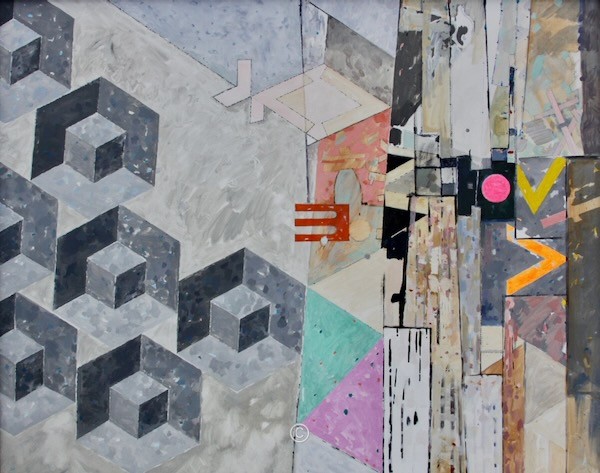 'Influences.' - David Pettigrew D.A. Paintings 1970's.