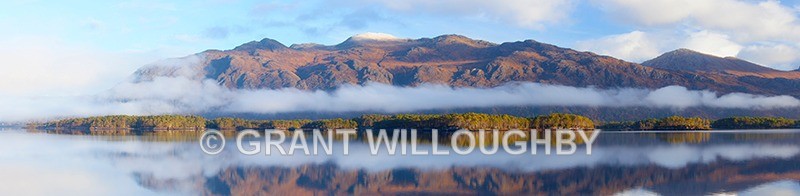 Loch Maree islands Wester Ross with a natural sandwich - Scots Pines