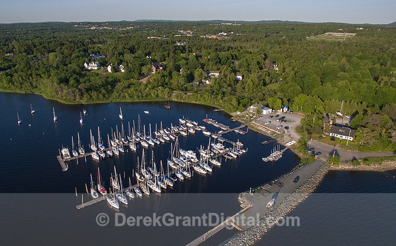 Rothesay Yacht Club RYC Rothesay New Brunswick Canada Aerial Drone