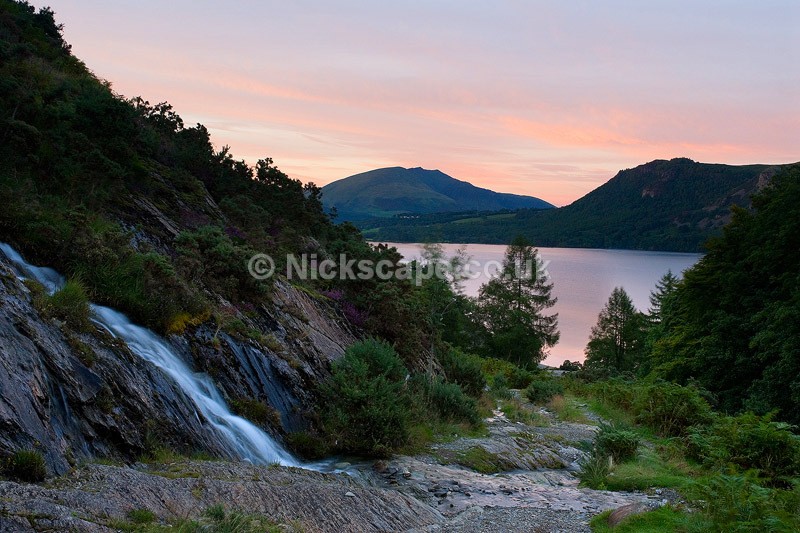 Waterfall above Brandelhow Bay - Lake District - Cumbria67 - Lake District National Park