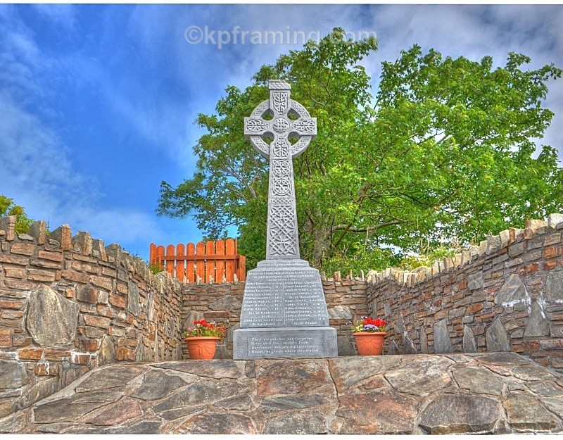 ballymanus monument located in mulladuff kincasslagh - ballymanus mine disaster monument