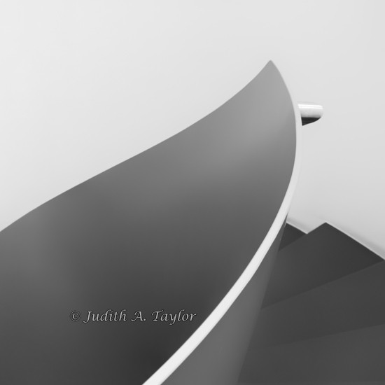 A point in a spiral staircase