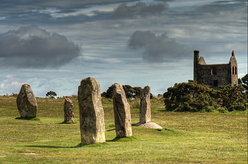 DM02 - Hurlers and Engine House Minions - Greetings Cards - Liskeard and Bodmin Moor