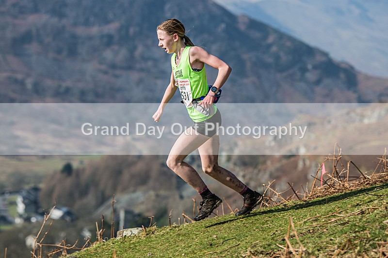 Elterwater-295 - Kendal Winter League Elterwater Under 15/17 Fell Races Sunday 9th March 2025