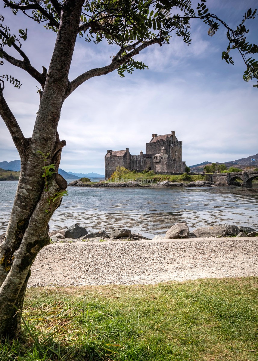 Eilean Donan Castle - Tree Framed - Castles, Palaces, Forts and Towers