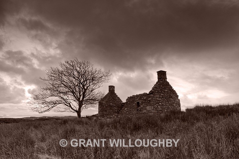 Abandoned croft - Monochrome