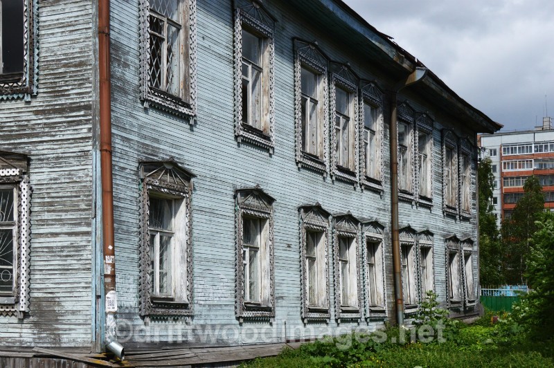 Archangel wooden building - Archangel, Russia