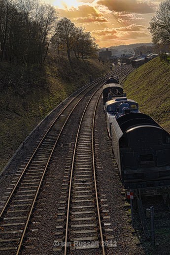 Into the sunset - Bluebell Railway