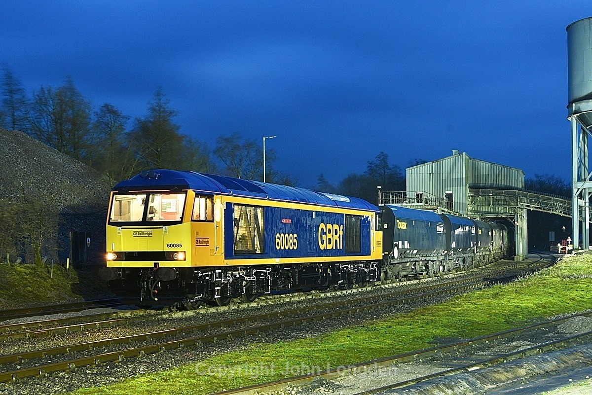 JL - 23.3.24 60085 'Snowdon'  Tarmac Swinden Quarry, CG charter - Elsewhere on the network