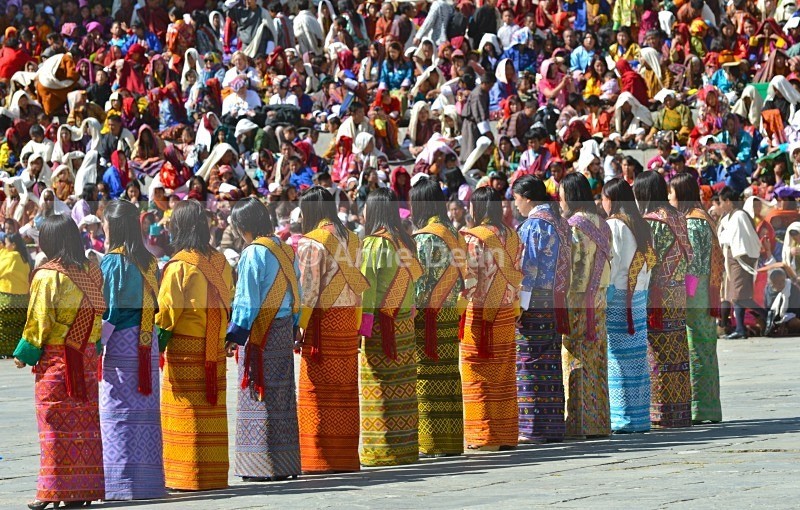 A striking line-up - Bhutan