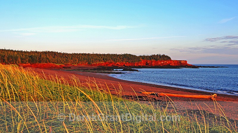Duck Pond Beach Bay of Fundy New Brunswick Canada - Fundy Postcards