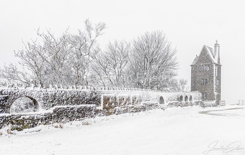 The Pigeon Tower In The Snow - Rivington And Surrounding Areas