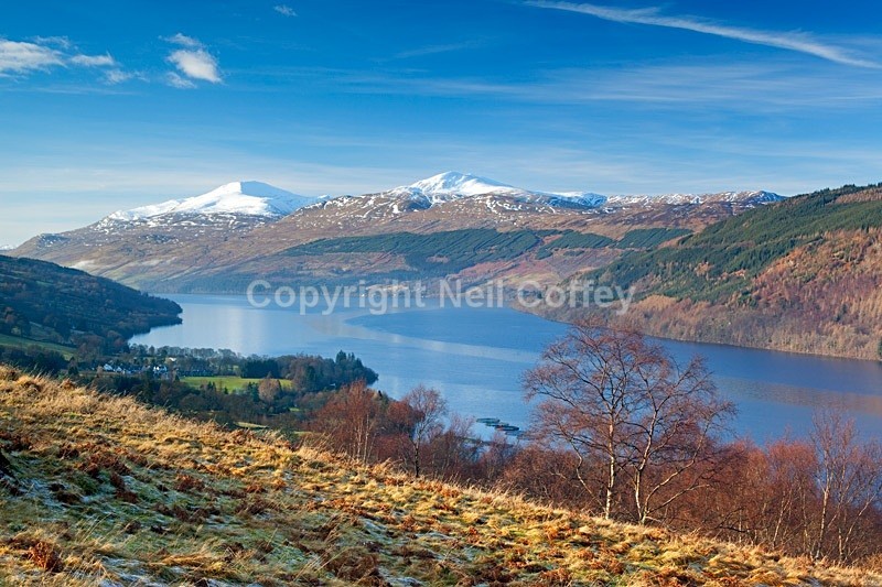 Ben Lawers & Meall Garbh across Loch Tay, Perth & Kinross - Landscape format