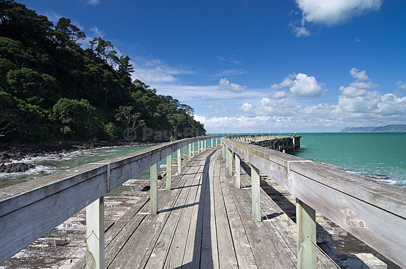 Hicks Bay wharf - New Zealand North Island