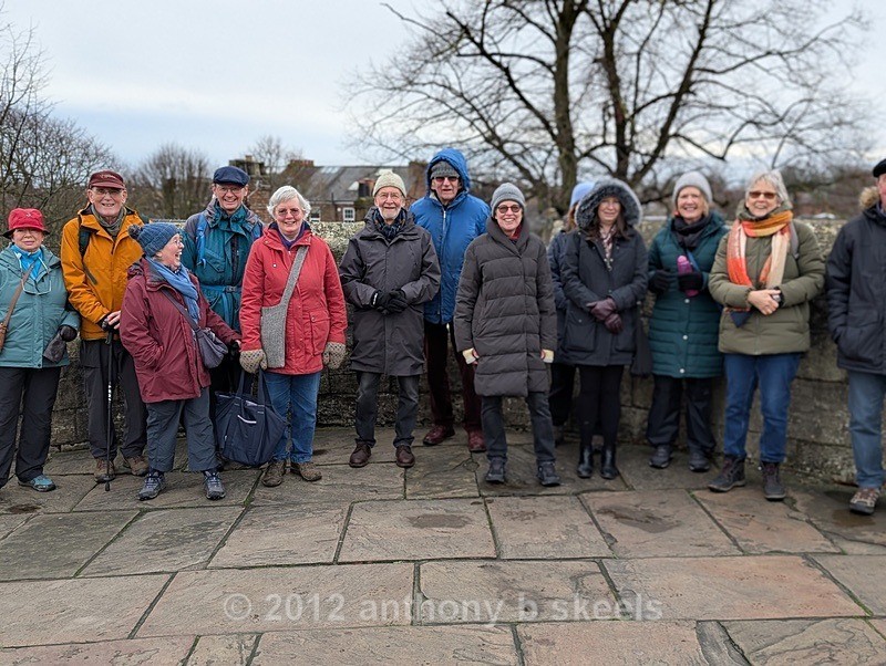 002 Not all in the picture thankfully Rachel didnt back over the wall - York Minster Walkers Collection 2025