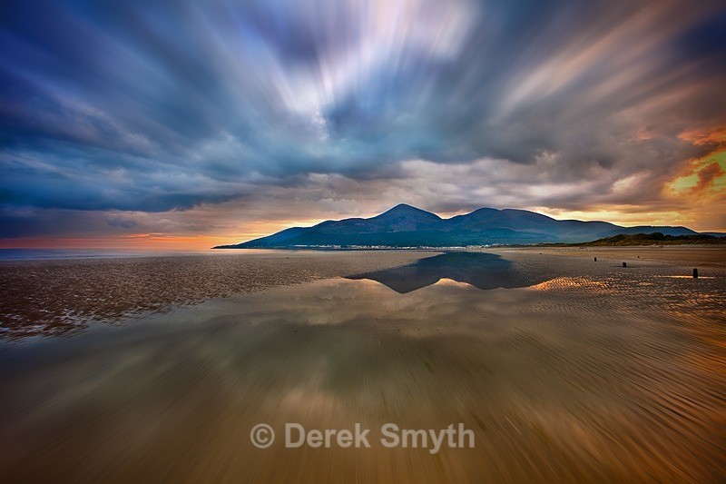 Dundrum Bay Sunset Reflection