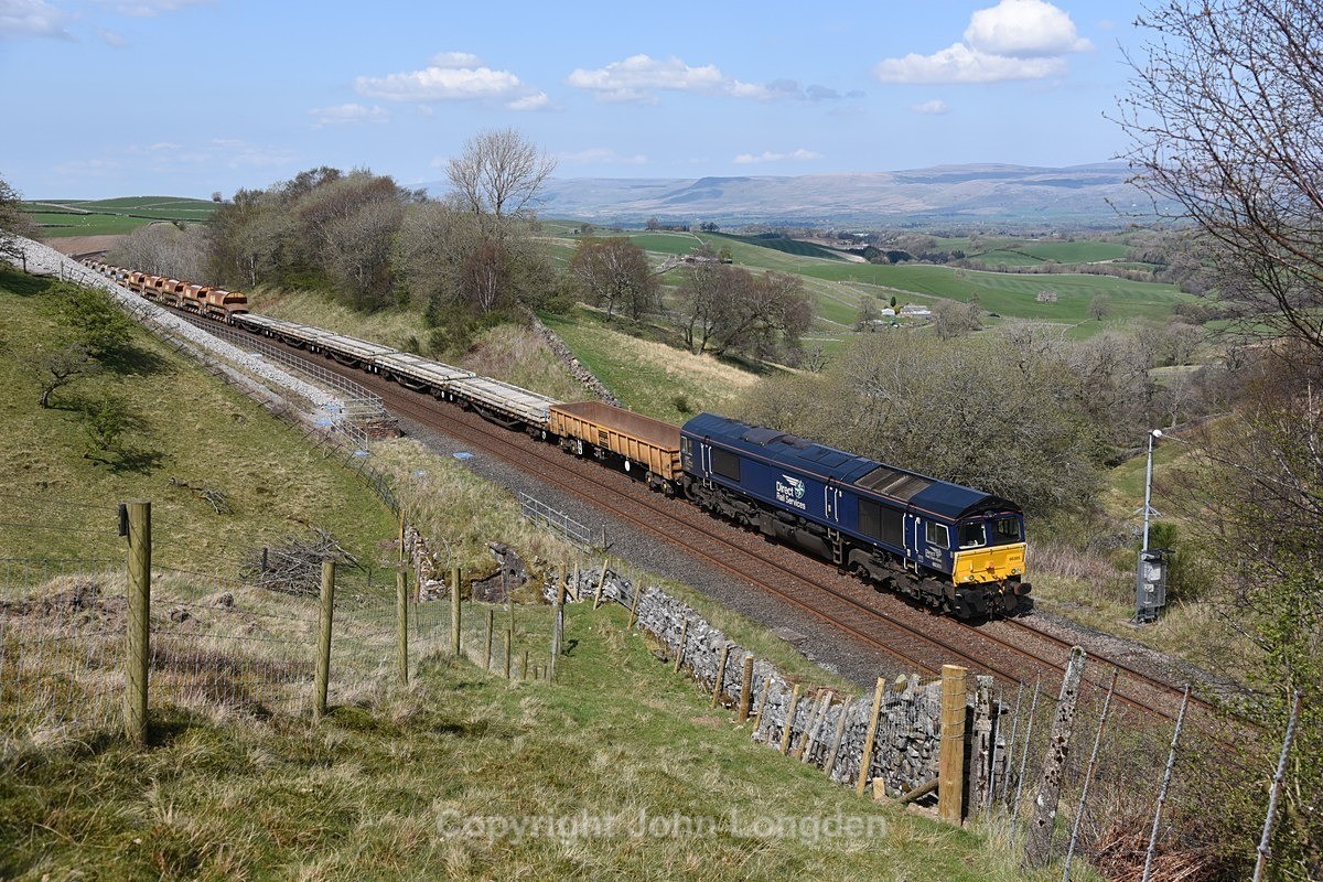 JL - 20.4.22 66305 6K05 Carlisle - Crewe, Birkett Tunnel - Birkett Tunnel