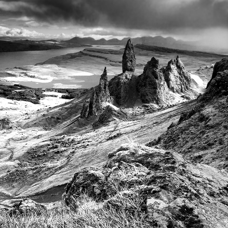 BW002 The Old Man of Storr - Scotland in Black & White