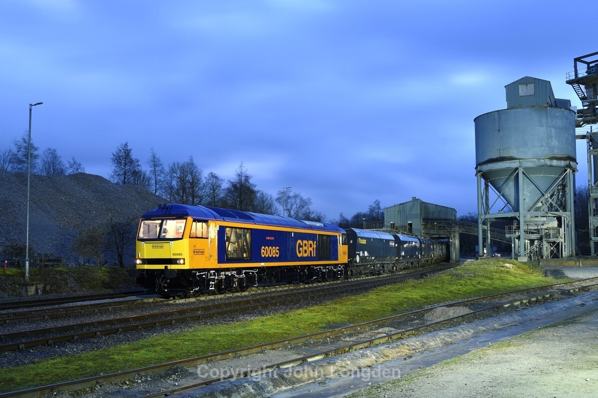 JL - 23.3.24 60085 'Snowdon'  Tarmac Swinden Quarry, CG charter - Elsewhere on the network