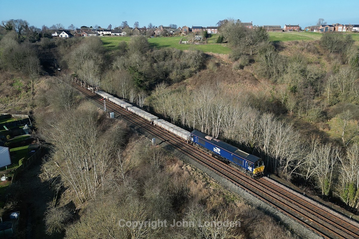 JL - 13.2.23 66081 6K05 Carlisle - Crewe, Culgaith - Culgaith