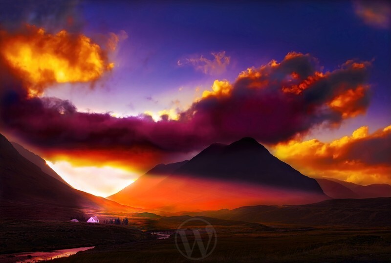 Glen Coe Highlands Scotland - Land