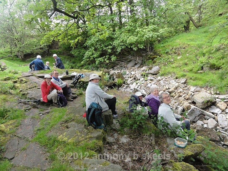 033 Lunch time by the river bed near Limley Farm - The Nidderdale Way Collection
