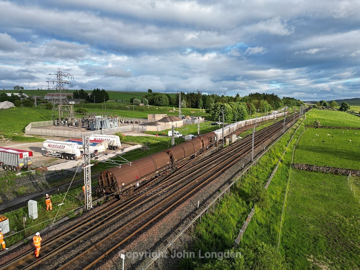 JL - 30.5.24 Derailed 6V71 Hardendale - Margam, Hardendale Quarry Junc - Latest shots