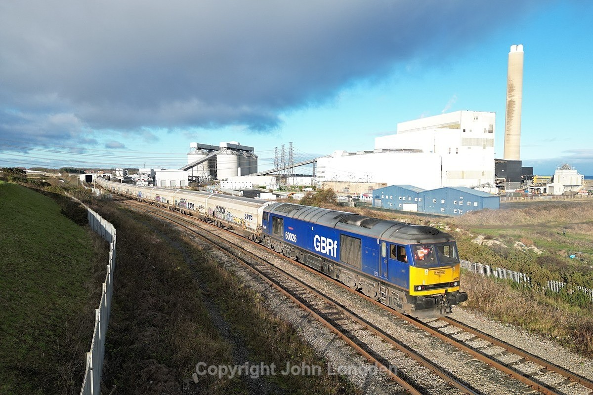 JL - 22.11.25 60026 6N87 Lynemouth - Tyne CT, S Lynemouth - Latest shots