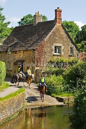 Horse riders in Lacock - Travel & Landscape