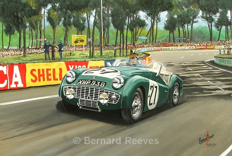 Triumph TR3 - Peter Jopp at Le Mans 1959 - Classic cars