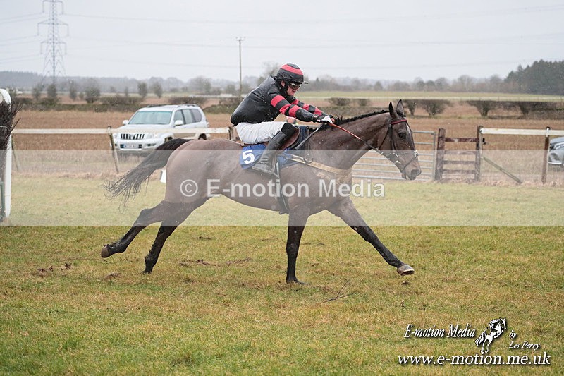 PtP 260125 104 - Cocklebarrow Point-to-Point racing with the Heythrop Hunt 26/01/25