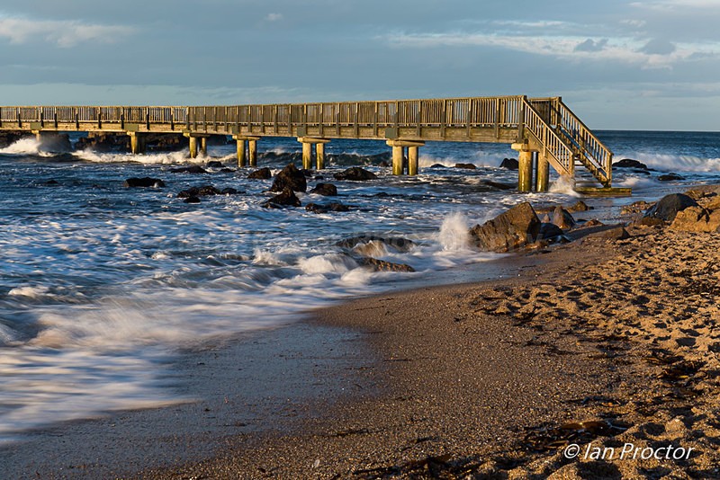 Footbridge at Pans Rock, Ballycastle Beach, County Antrim - County Antrim