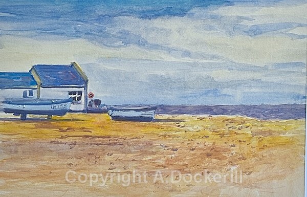 Aldeburgh beach - Watercolours