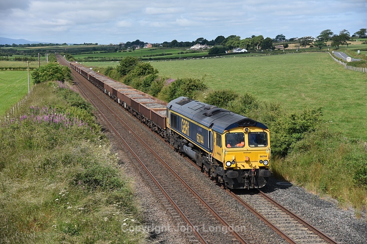 JL - 18.7.21 66744 Kirkconnel - Carlisle Yard, Eastriggs - Elsewhere on the network