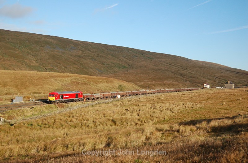24.10.13 - 60001 6Z61 Ribblehead - Hunslet, Blea Moor - Blea Moor
