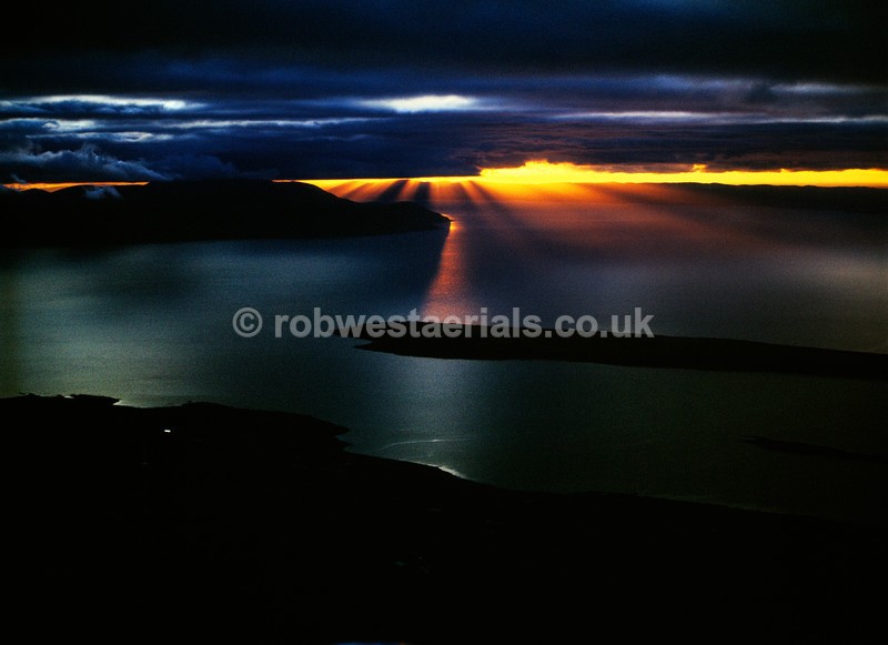 A00423AX2 Sunset over Kintyre - West and south coastlines
