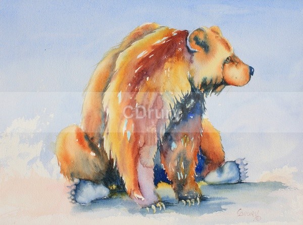 WCW04114 Groceries Please - Watercolor Wildlife
