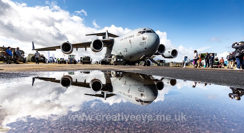 No.0103. C-17 Globemaster reflection - Aviation