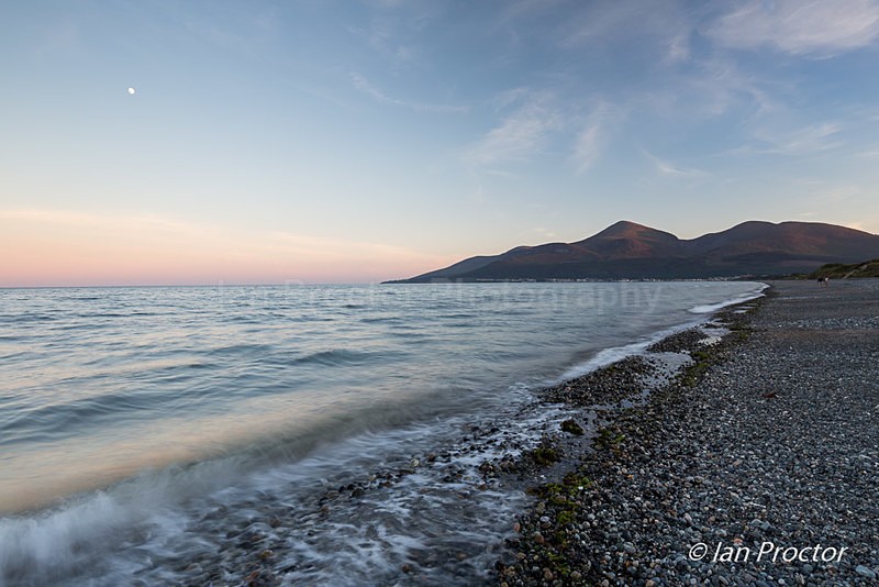 Waves lapping the Shore of Murlough Beach - County Down