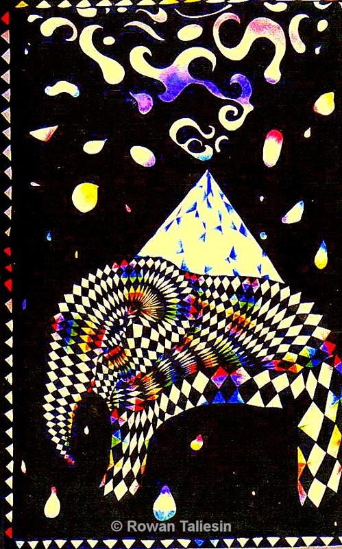 Crystal Elephant © Rowan Taliesin 1986 - MY JOURNEY AS AN ARTIST