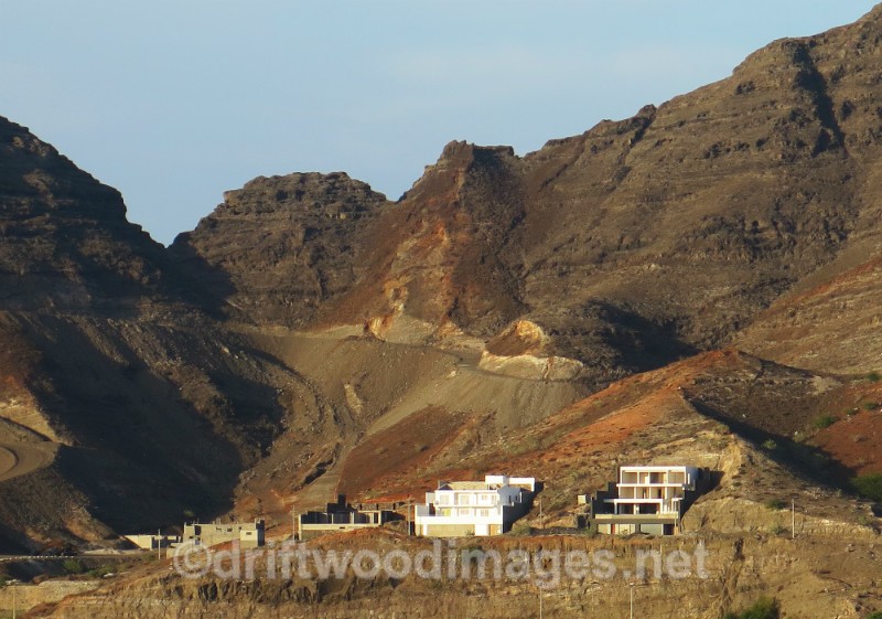 Cape Verde Islands hills surrounding town - Cape Verde Islands