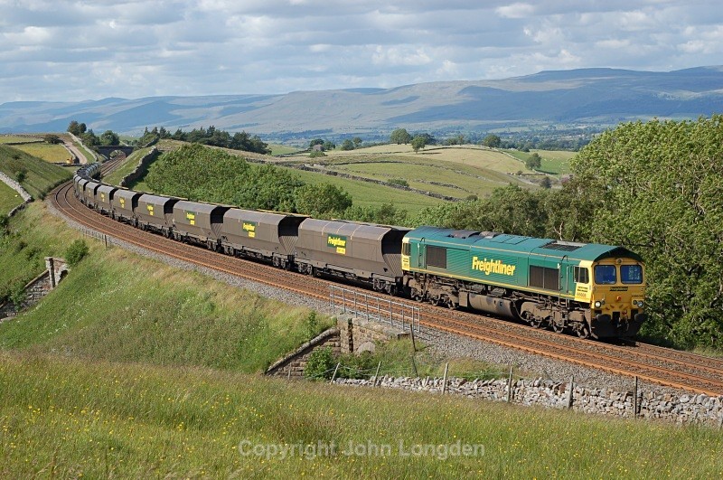 23.6.08 66608 6M32 Greenburn - Ratcliffe, Birkett Common - Birkett Common (southbound)
