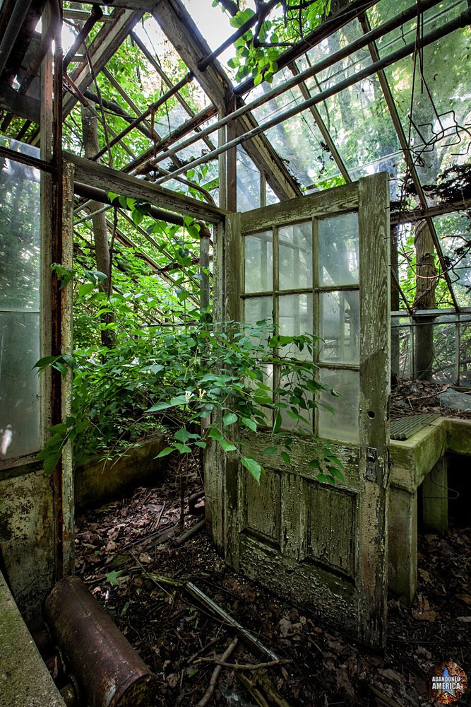 Pennhurst State School (Spring City, PA) | Greenhouse Door - Pennhurst State School and Hospital