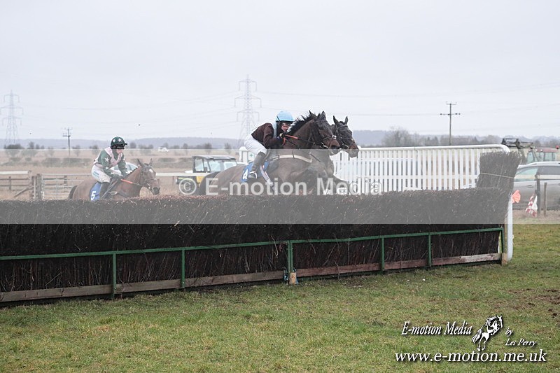 PtP 260125 743 - Cocklebarrow Point-to-Point racing with the Heythrop Hunt 26/01/25