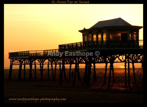St Annes Pier Sunset - St Annes and Ansdell